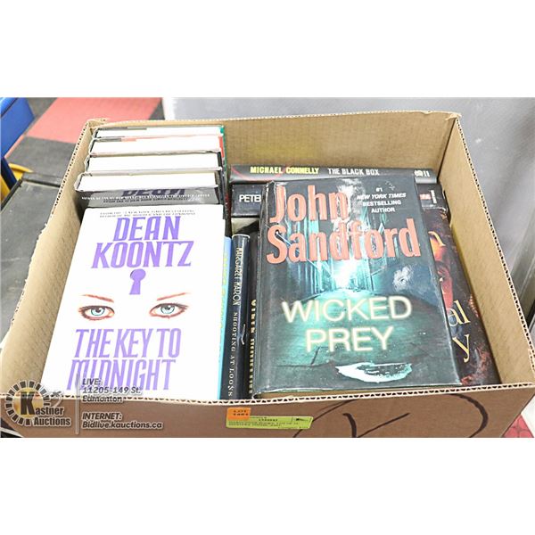 HARDCOVER BOOKS- LOT OF 25- MYSTERY THEME- ASST.