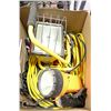 Image 1 : LOT OF EXTENSION CORDS AND TROUBLE LIGHTS