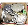 Image 1 : VINTAGE ENAMEL & METALWARE BOX LOT
