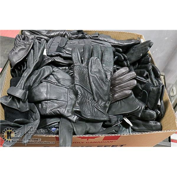 FLAT LOT OF BRAND NEW LEATHER GLOVES