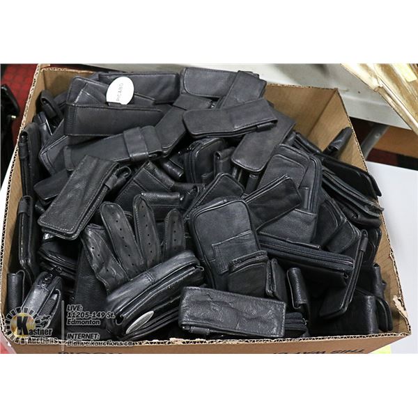 FLAT LOT BRND NEW LEATHER POUCHES/CASES