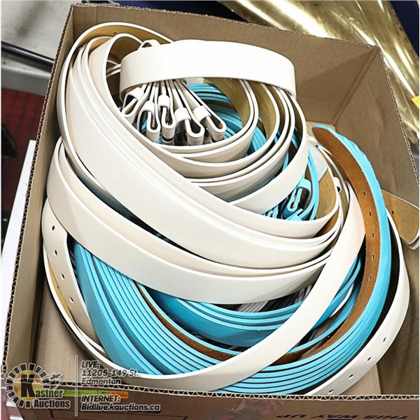 FLAT LOT OF BRAND NEW LEATHER BELTS