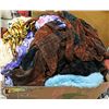 Image 1 : BOX LOT OF VARIOUS STYLES OF SCARVES