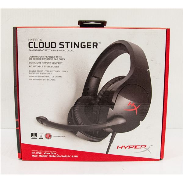 NEW KINGSTON HYPERX CLOUD STINGER GAMING HEADSET