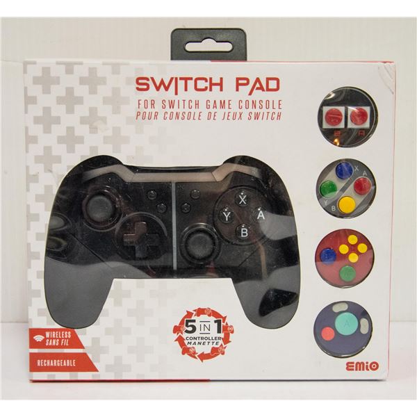 EMIO NINTENDO SWITCH 5 IN 1 WIRELESS CONTROLLER