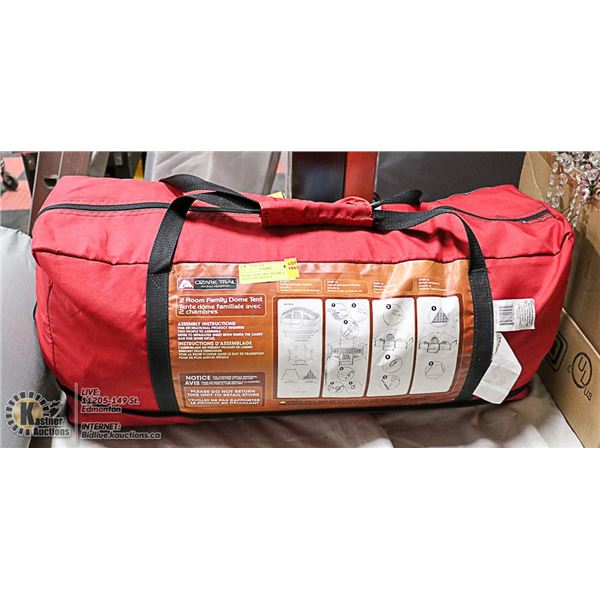 OZARK TRAIL 2 ROOM FAMILY DOME TENT SLEEPS 8