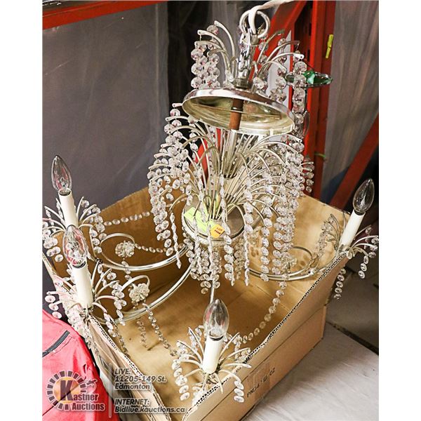 CRYSTAL CHANDELIER (VINTAGE)