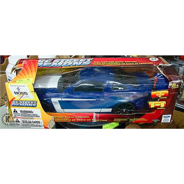 RC STREET DEMONS MUSTANG BOSS 302 -27 MHZ ,REMOTE