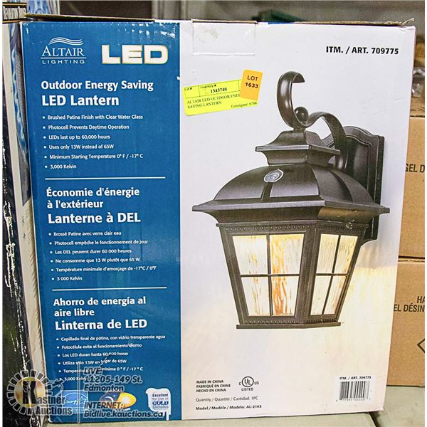 ALTAIR LED OUTDOOR ENERGY SAVING LANTERN