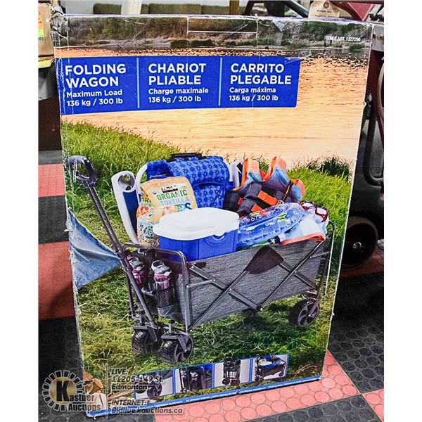 LARGE FOLDING WAGON MAX LOAD 300 LBS