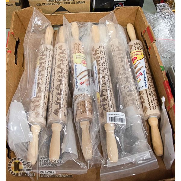 BOX WITH 6 ROLLING PINS