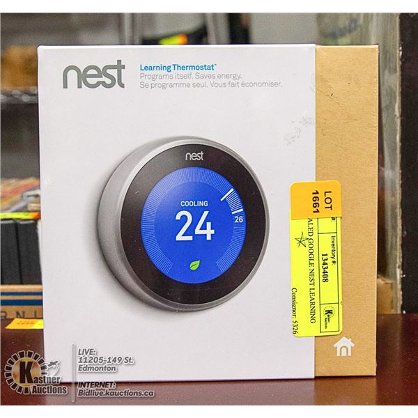 SEALED GOOGLE NEST LEARNING