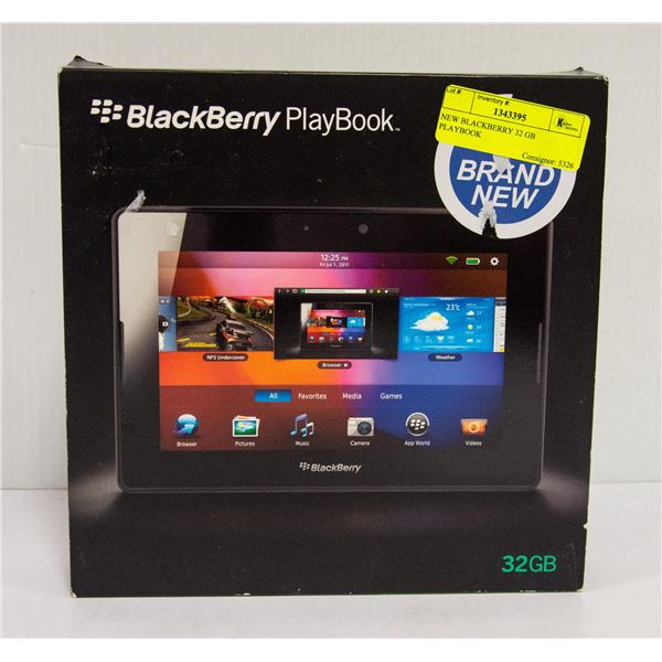 NEW BLACKBERRY 32 GB PLAYBOOK