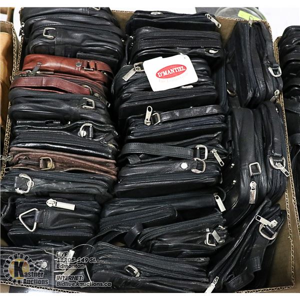 FLAT LOT OF NEW LEATHER PURSES