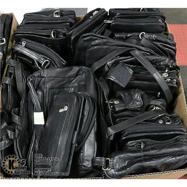 FLAT LOT OF BRAND NEW LEATHER PURSES