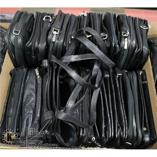 FLAT LOT OF BRAND NEW LEATHER PURSES