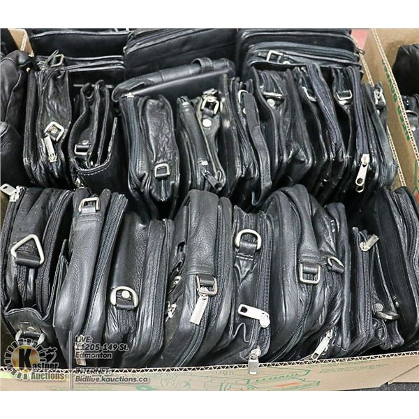 FLAT LOT OF BRAND NEW LEATHER PURSES