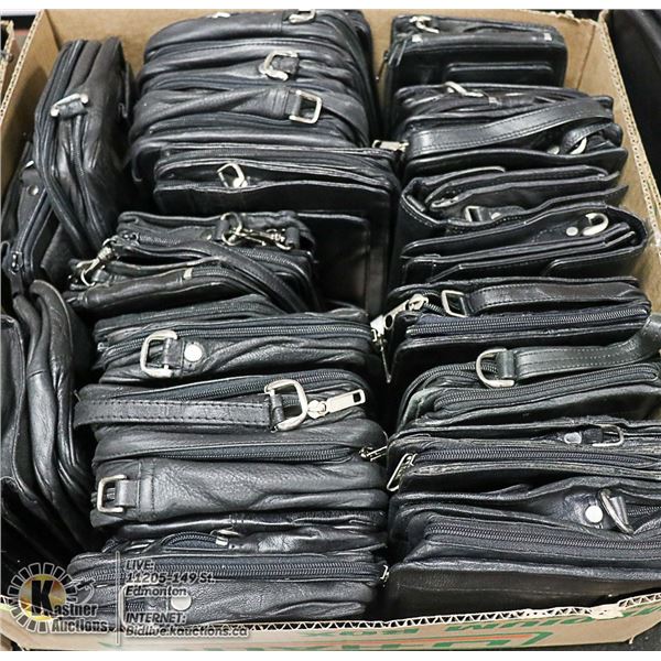 FLAT LOT OF BRAND NEW LEATHER PURSES