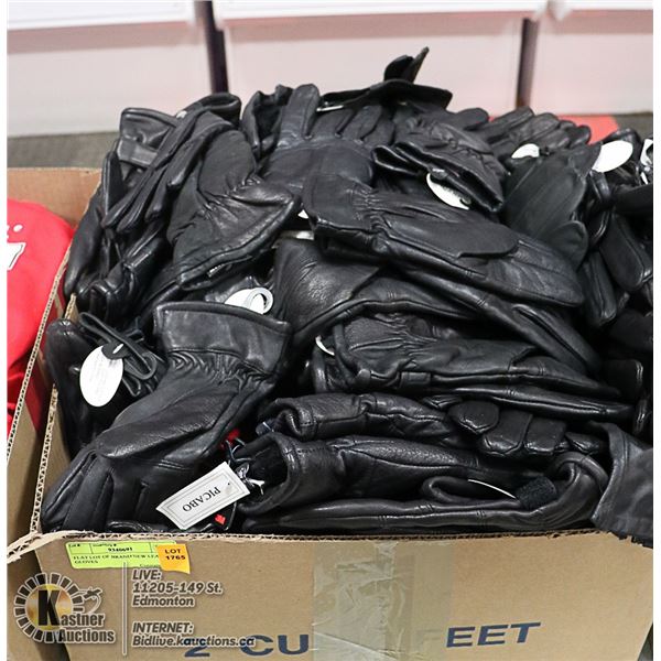 FLAT LOT OF BRAND NEW LEATHER GLOVES
