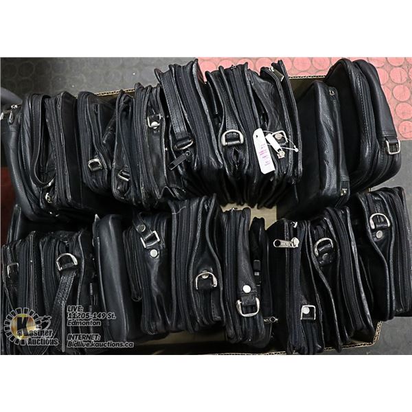 FLAT LOT OF BRAND NEW LEATHER PURSES