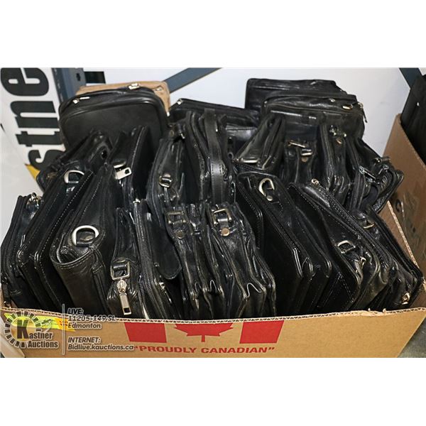 FLAT LOT OF BRAND NEW LEATHER PURSES