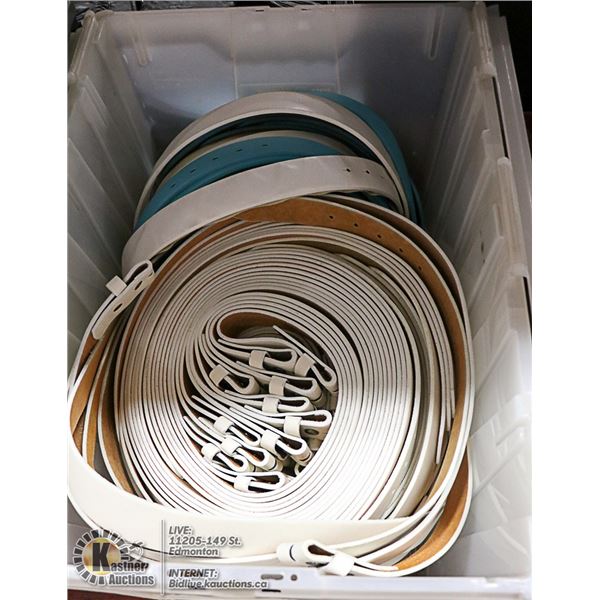 FLAT LOT OF BRAND NEW LEATHER BELTS