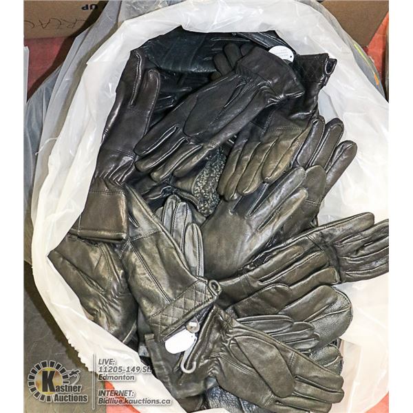 BAG LOT OF BRAND NEW LEATHER GLOVES