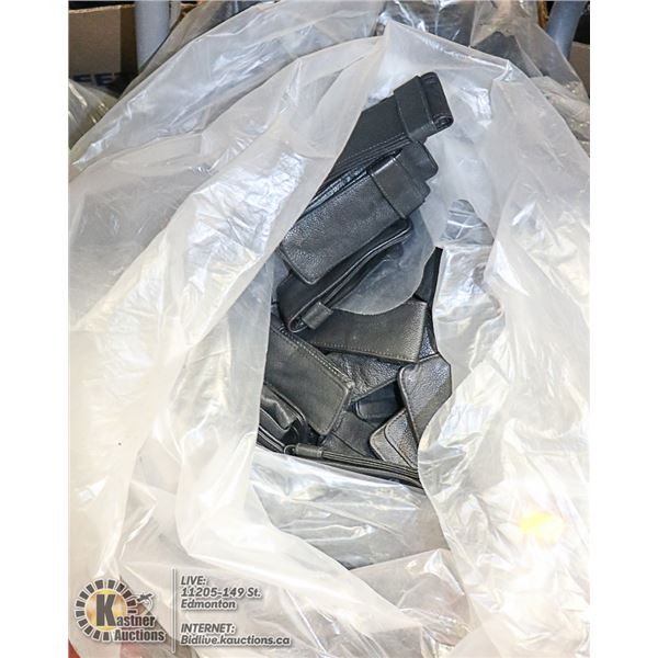 LARGE BAG OF LEATHER POUCHES