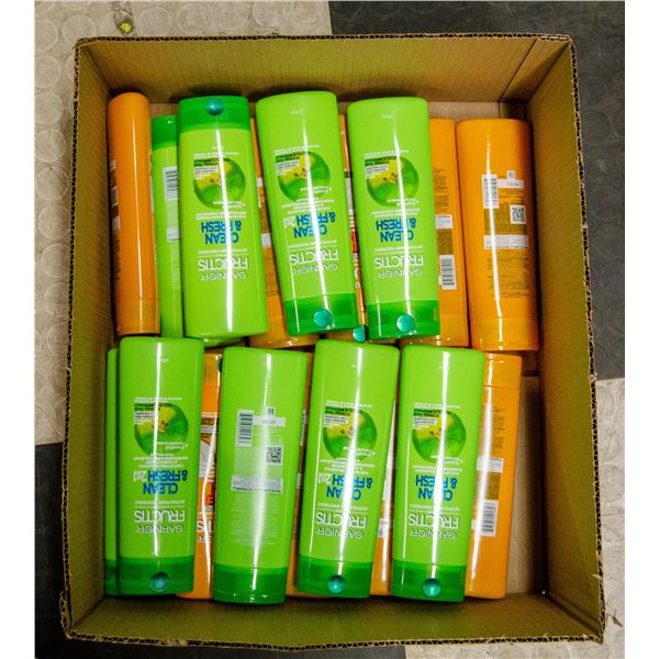 FLAT LOT OF GARNIER HAIR PRODUCTS
