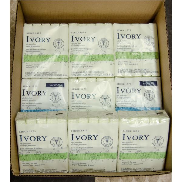 FLAT OF IVORY SOAP BARS