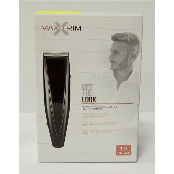 MAX TRIM NUMBERED COMBS HAIR CLIPPER