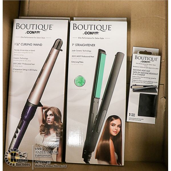 BOUTIQUE BY CONAIR HAIR STYLING PRODUCTS LOT