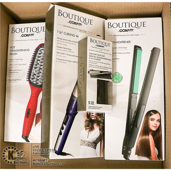 BOUTIQUE BY CONAIR HAIR STYLING PRODUCTS LOT