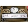 Image 1 : SHOWHOME CHATEAU ESTEPHE CLOCK,WORKS WELL