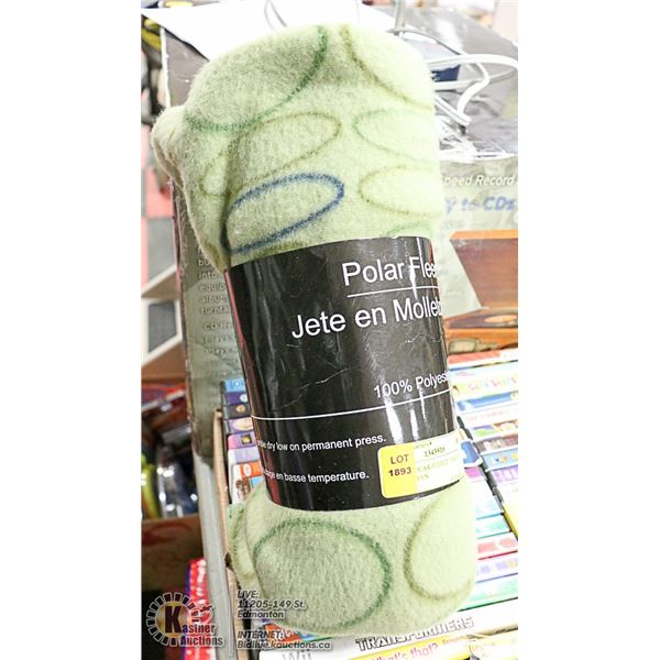 ALPINE POLAR FLEECE THROW ARMY GREEN