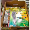 Image 1 : BOX WITH 6 ADULT COLOURING BOOKS, 2 LARGE