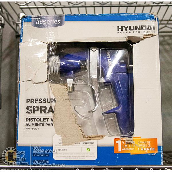 HYUNDAI PRESSURE FED AIR SPRAY GUN UNUSED