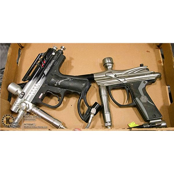 PAIR OF PAINTBALL MARKERS  SPYDER & PIRANHA