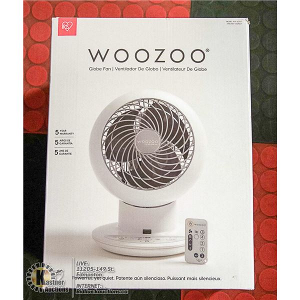 NEW WOOZOO OSCILLATING GLOBE FAN W/ REMOTE