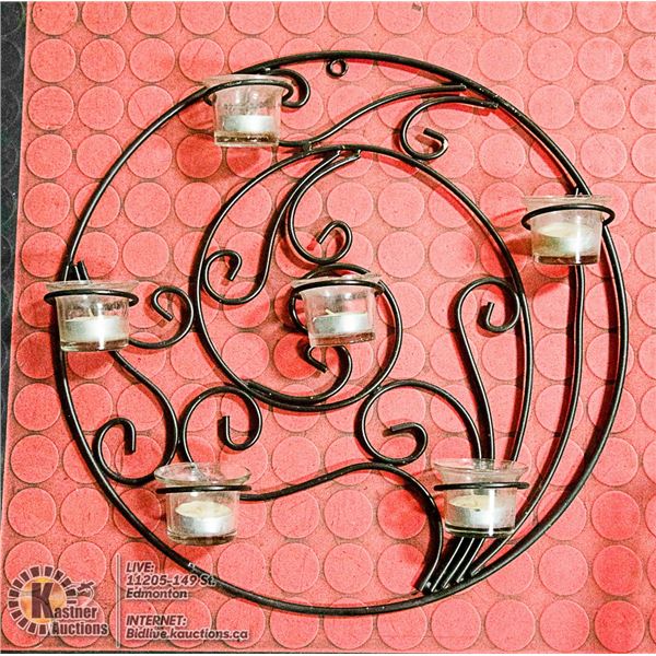 TEA LIGHT WALL HANGING METAL