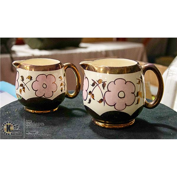 2 VINTAGE LUSTRE PITCHERS ENGLISHWARE LANCASTER