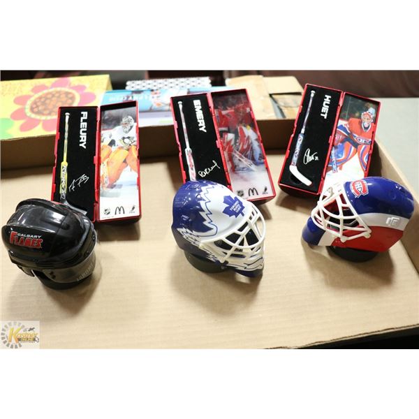 COLLECTORS LOT 3 MCDONALDS 3D SIGNED CASES FLEURY