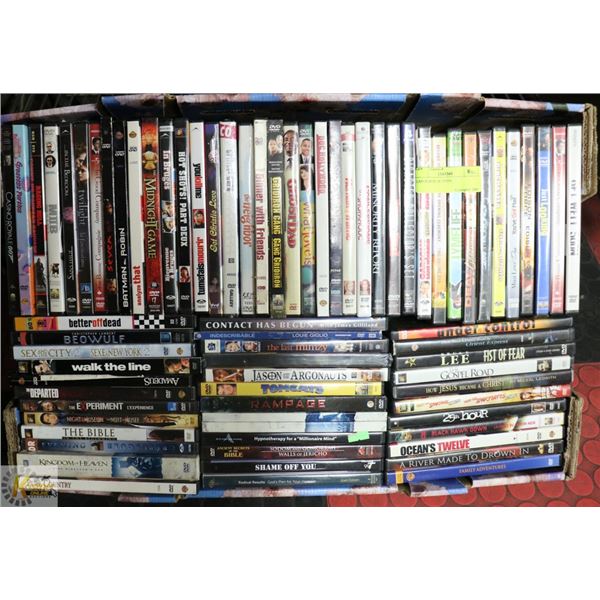 LARGE BOX OF DVDS