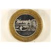 Image 1 : CASINO $10 SILVER TOKEN (UNC) HARVEYS LAKE TAHOE,