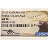 Image 3 : 2016-P AUSTRALIA WEDGE-TAILED EAGLE NGC MS70