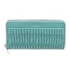 Image 1 : Coach Teal Gathered Leather Taylor Zippy Wallet