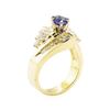 Image 4 : 2.06 ctw Blue Sapphire And Diamond Ring - 14KT Yellow Gold