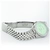 Image 8 : Rolex Mens Stainless Steel Green Diamond 36MM Oyster Perpetual Datejust