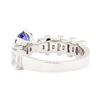 Image 3 : 2.20 ctw Sapphire And Diamond Ring - 18KT White Gold