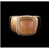 Image 2 : Fred of Paris Pain De Sucre Rose Quartz and Diamond Ring - 18KT Pink Gold